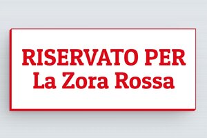 Targhe personalizzate per l'ambito nautico - PVC - undefined - blanc-rouge - glue - it-targa-barca-010-3-1747202539668