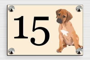 Targhe per animali domestici - PVC - undefined - custom - screws-caps - it-targa-casa-animali-020-1-1747297283738