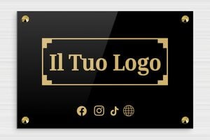 Targhe professionali con logo - Plexiglass - undefined - custom - screws-caps - it-targa-codice-qr-005-4-1747279366356