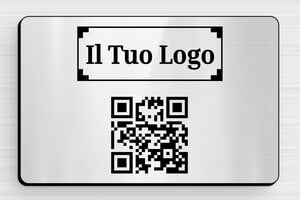 Targhe con codice QR - PVC - undefined - gris-brillant-noir - none - it-targa-codice-qr-013-3-1747279667310