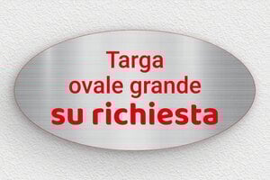 Targhe color argento - PVC - undefined - acier-rouge - none - it-targa-colore-argento-002-3-1747275703358