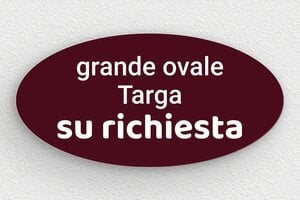 Targhe a colori - PVC - undefined - bordeau-blanc - none - it-targa-colore-bordeaux-001-5-1747220600708