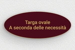 Targhe a colori - PVC - undefined - bordeau-or - none - it-targa-colore-bordeaux-002-1-1747220605318