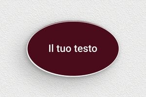 Targhe a colori - PVC - undefined - bordeau-blanc - none - it-targa-colore-bordeaux-002-2-1747220608344