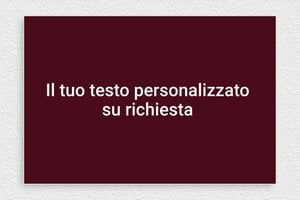 Targhe a colori - PVC - undefined - bordeau-blanc - none - it-targa-colore-bordeaux-003-1-1747220638318