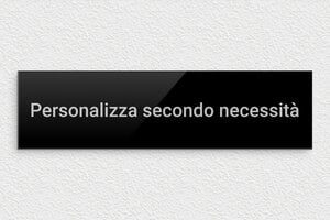 Targhe nere - Plexiglass - undefined - noir-argent - none - it-targa-colore-nero-001-4-1747275613060
