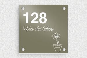 Targa indirizzo personalizzata - Alluminio - undefined - taupe - screws - it-targa-indirizzo-casa-022-1-1747213041870