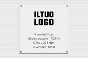 Cartelli pubblicitari  - Alluminio Dibond - undefined - custom - screws-spacer-large - it-targa-logo-007-3-1747212428635