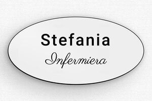 Badge per infermieri  - Etichetta PVC - Magneti - undefined - gris-noir - badge - it-targa-nome-001-3-1747214776975
