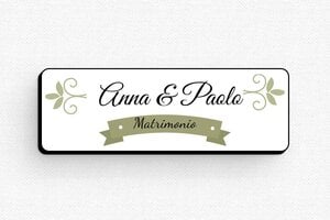 Badge matrimonio  - Etichetta PVC - Spilla - undefined - custom - badge - it-targa-nome-007-4-1747214687664