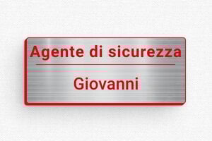 Badge magnetici  - Etichetta PVC - Magneti - undefined - acier-rouge - badge - it-targa-nome-011-4-1747214838439