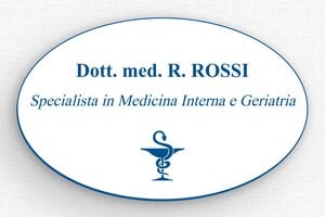 Badge per infermieri  - Etichetta PVC - Magneti - undefined - blanc-bleu - badge - it-targa-nome-020-3-1747214653732