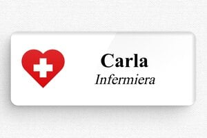 Badge per infermieri  - Etichetta Plexiglass - Magneti - undefined - custom - badge - it-targa-nome-031-3-1747279552533