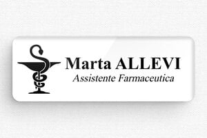 Badge per infermieri  - Etichetta Plexiglass - Magneti - undefined - custom - badge - it-targa-nome-033-3-1747279560091