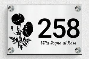 Numeri civici in alluminio - PVC - undefined - gris-brosse-noir - screws-spacer - it-targa-numero-casa-acciaio-inox-001-2-1747277325005