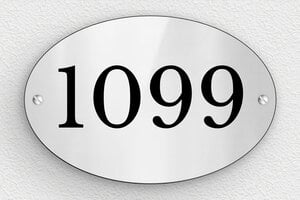 Numeri civici in alluminio - PVC - undefined - gris-brillant-noir - screws - it-targa-numero-casa-acciaio-inox-001-3-1747277330157