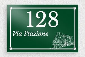 Numeri civici in alluminio - Alluminio - undefined - vert-blanc - screws - it-targa-numero-casa-acciaio-inox-002-2-1747277350408