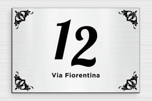 Numeri civici in alluminio - PVC - undefined - gris-brosse-noir - glue - it-targa-numero-casa-acciaio-inox-002-4-1747277371334
