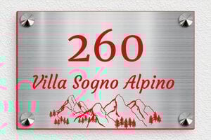 Numeri civici in alluminio - PVC - undefined - acier-rouge - screws-caps - it-targa-numero-casa-acciaio-inox-003-2-1747277389350