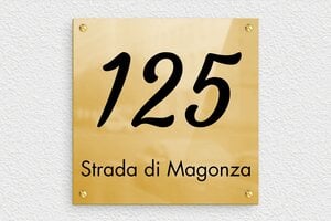 Numeri civici in alluminio - Ottone - undefined - poli-noir - screws - it-targa-numero-casa-acciaio-inox-003-4-1747277398426