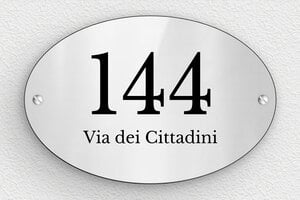 Numeri civici in alluminio - PVC - undefined - gris-brillant-noir - screws - it-targa-numero-casa-acciaio-inox-004-1-1747277411545