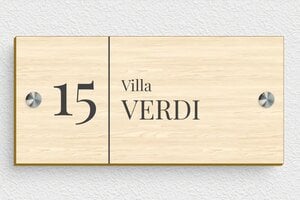 Numeri civici in legno - Legno - undefined - erable - screws-spacer - it-targa-numero-casa-legno-001-1-1747277446582