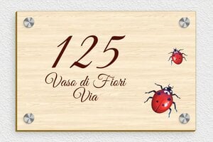 Numeri civici in legno - Legno - undefined - erable - screws-caps - it-targa-numero-casa-legno-002-5-1747277496882