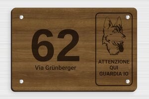 Numeri civici in legno - Legno - undefined - noyer - screws - it-targa-numero-casa-legno-003-2-1747277509355