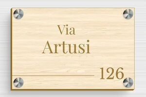 Numeri civici in legno - Legno - undefined - erable - screws-spacer - it-targa-numero-casa-legno-004-4-1747277550840