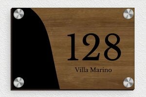 Numeri civici in legno - Legno - undefined - noyer - screws-caps - it-targa-numero-casa-legno-005-1-1747277563026