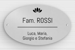 Targhe incise personalizzate - Alluminio - undefined - anodise-noir - screws - it-targa-porta-alluminio-001-1-1747277576154