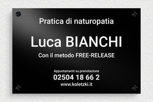 Targhe in metallo - Alluminio - undefined - noir - screws-spacer - it-targa-pratica-alluminio-001-4-1747218578579