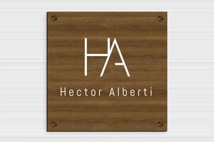 Targhe in legno - Legno - undefined - noyer - screws-caps - it-targa-pratica-legno-009-3-1747280327212