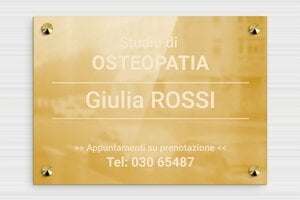 Targhe professionali in ottone - Ottone - undefined - poli - screws-caps - it-targa-pratica-ottone-001-3-1747219480136