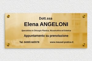 Targhe professionali in ottone - Ottone - undefined - poli - screws-caps - it-targa-pratica-ottone-003-3-1747219630939