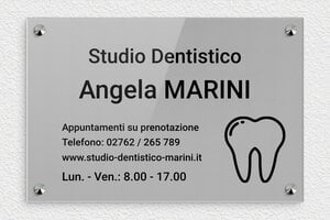 Targhe professionali in plexiglas - Plexiglass - undefined - gris-noir - screws-caps - it-targa-pratica-plexi-001-1-1747219693913