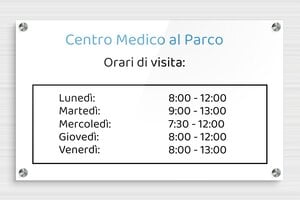 Targhe professionali in plexiglas - Plexiglass - undefined - custom - screws-spacer - it-targa-pratica-plexiglass-015-3-1747280088330