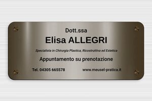 Targhe in plastica - PVC - undefined - bronze-noir - screws-caps - it-targa-pratica-pvc-004-3-1747220166920