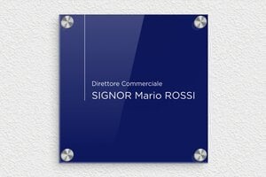 Targhe quadrate - Plexiglass - undefined - bleu-blanc - screws-caps - it-targa-ufficio-001-1-1747210654733