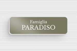 Targhette citofono in alluminio - Alluminio - undefined - taupe - glue - it-targhetta-alluminio-002-3-1747280591365
