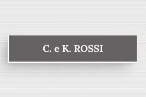 Targhette citofono adesive - PVC - undefined - gris-souris-blanc - glue - it-targhetta-autoadesiva-per-campanello-001-4-1747216404019