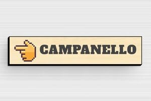 Targhette citofono adesive - Targhetta per campanello - undefined - erable-noir - glue - it-targhetta-campanello-autoadesiva-001-3-1747216401512