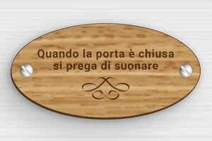 Targhe ovali - Targhetta per campanello - undefined - chene - screws - it-targhetta-campanello-legno-002-2-1747216144441
