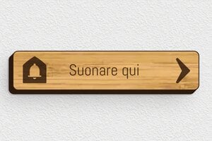 Targhette citofono in legno - Targhetta 'Si prega di suonare e poi entrare' - undefined - bambou - glue - it-targhetta-campanello-legno-002-5-1747216159218