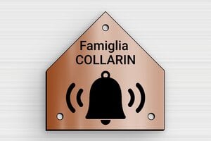 Targhette citofono in PVC - Targhetta per campanello in PVC - undefined - cuivre-noir - holes-only - it-targhetta-campanello-plastica-003-1-1747216301831