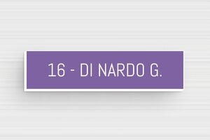 Targhette per cassette postali - PVC - undefined - mauve-blanc - glue - it-targhetta-cassetta-postale-015-1-1747218009899