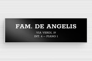 Targhette per cassette postali - Alluminio - undefined - noir - glue - it-targhetta-cassetta-postale-alluminio-015-13-1747278827452