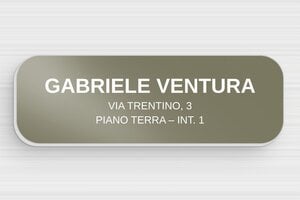 Targhette per cassette postali - Alluminio - undefined - taupe - glue - it-targhetta-cassetta-postale-alluminio-015-8-1747278801737