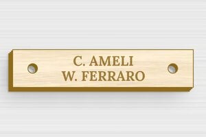 Targhette per cassette postali in legno - Legno - undefined - erable - holes-only - it-targhetta-cassetta-postale-legno-002-5-1747276612175