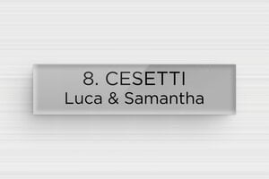 Targhette per cassette postali - Plexiglass - undefined - gris-noir - glue - it-targhetta-cassetta-postale-plexiglass-011-14-1747278748859